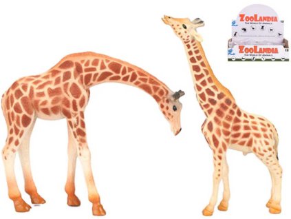 Zvířata žirafa 13-18cm plastové figurky zvířátka 2 druhy