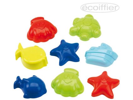 ECOIFFIER Baby formičky na písek ocean set 8ks pro miminko