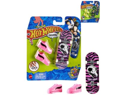 MATTEL HOT WHEELS Fingerboard set skateboard + 1 pár bot různé druhy