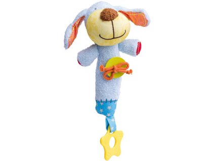 PLYŠ Pejsek Ipo chrastítko a kousátko pro miminko *PLYŠOVÉ HRAČKY*