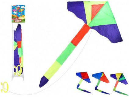 Drak létající nylonový 115x50cm rogalo 4 barvy
