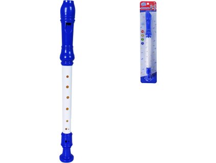 Flétna dětská plastová 33cm na blistru *HUDEBNÍ NÁSTROJE*