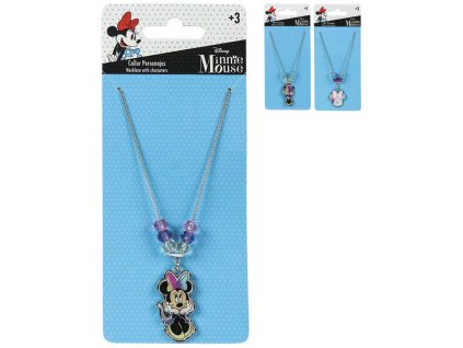 Náhrdelník dětský s přívěskem myška Minnie Mouse kovový