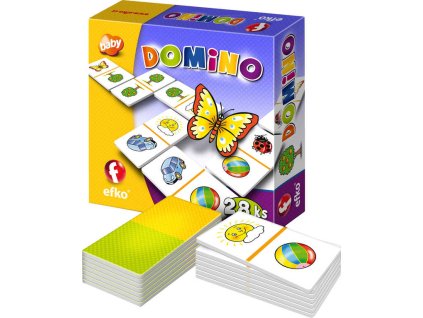 EFKO Hra baby Domino 28 kartiček *SPOLEČENSKÉ HRY*