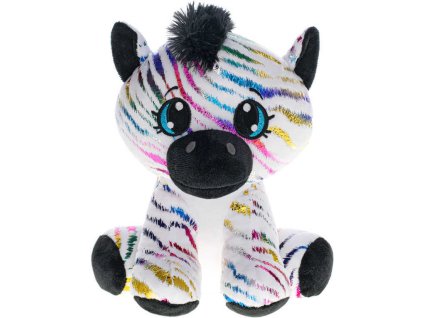 PLYŠ Zebra Star Sparkle 16cm duhová třpytivá *PLYŠOVÉ HRAČKY*