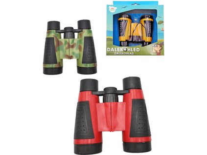 Dalekohled dětský barevný 9cm různé barvy plastový triedr v krabičce