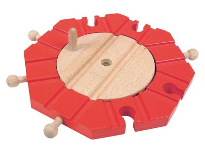 WOODY DŘEVO Točna 8 výjezdů příslušenství k vláčkodráze *DŘEVĚNÉ HRAČKY*