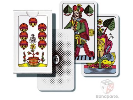 BONAPARTE Hra karetní Mariáš jednohlavý 32 listů v papírové krabičce