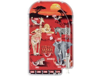 Hra Tivoli zvířátka pinball 19x21cm Safari *SPOLEČENSKÉ HRY*