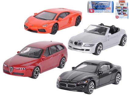 BBURAGO Auto Street Fire 1:43 kovový model angličák 24 druhů