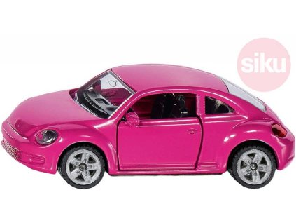 SIKU Auto Volkswagen Beetle růžový set s nálepkami model kov 1488