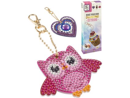 GRAFIX Diamantové malování Výroba dětské klíčenky kreativní set 3 druhy