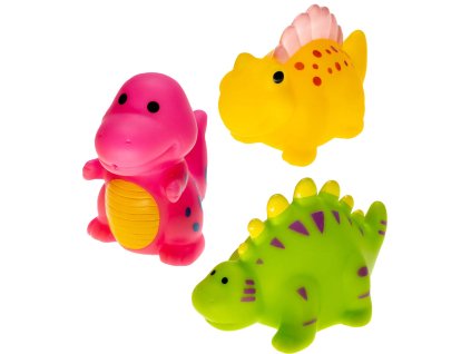 PROFIBABY Baby dinosaurus stříkací set 3ks pro miminko do vany do vody
