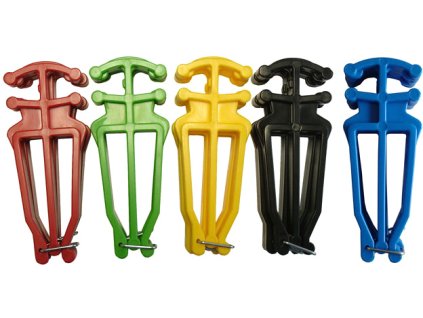 ACRA Nosič lyží a hůlek držák set 1 pár různé barvy plast