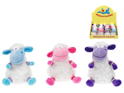 PLYŠ Ovečka sedící 14 cm 3 barvy * PLYŠOVÉ HRAČKY *