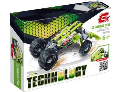 Stavebnice Technology auto formule zelená 101 dílků konstrukční plast