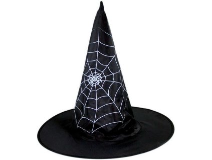 KARNEVAL Klobouk Čaroděj s pavučinou *KARNEVALOVÝ DOPLNĚK*