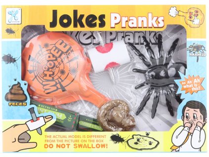 Žertovné předměty set prdicí polštářek s hovínkem a doplňky 5ks prank