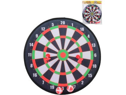 Terč závěsný na suchý zip látkový set se 2 soft šipkami a 2 míčky