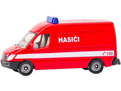 SIKU Auto hasiči dodávka červená CZ model kov 0808