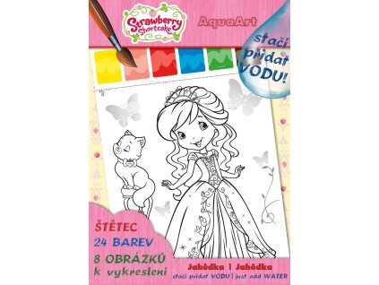 AKIM Omalovánky Stačí přidat vodu! Jahůdka set s barvami a štětcem