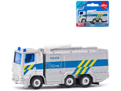 SIKU Auto Scania R380 zásahové vozidlo Policie ČR vodní dělo model kov