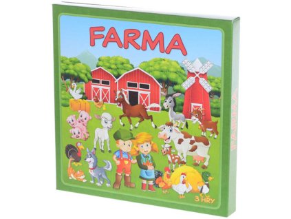 Soubor her Farma 3v1 Černý Petr/Pexeso/Domino *SPOLEČENSKÉ HRY*
