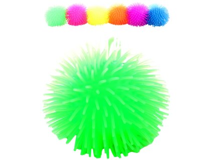 Míček ježatý soft měkký antistresový balonek ježek s třásněmi 6 barev