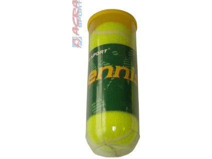 Míčky na tenis žluté dětské Vitory nevakuované set 3ks tenisáky tuba