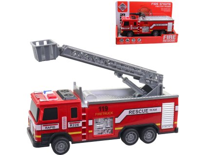 Auto hasičské požární vozidlo vodní dělo / žebřík hasiči plast 2 druhy