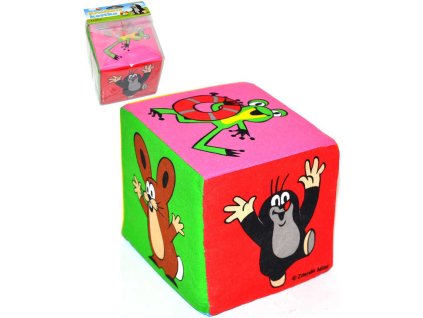 KRTEK (Krteček) Kostka baby 10cm textilní pro miminko