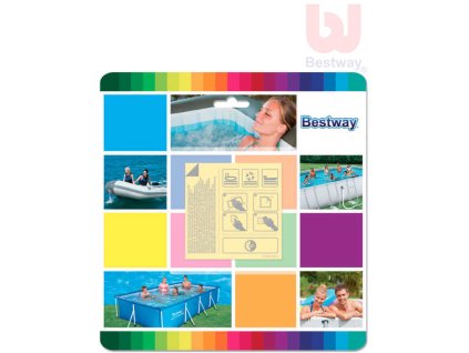 BESTWAY Záplata lepící 6,5x6,5cm opravný set 10ks na nafukovačky