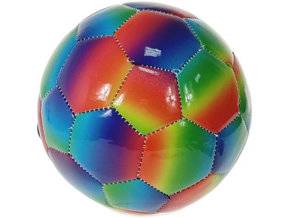 Míč fotbalový mini na kopanou duhový balón kopačák vel. 2