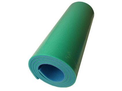 ACRA Karimatka pěnová dvouvrstvá soft modrozelená 185 x 50 x 1 cm