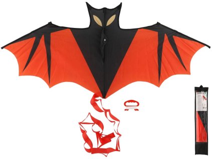 Drak létající Netopýr nylonový 120x55cm v látkovém sáčku
