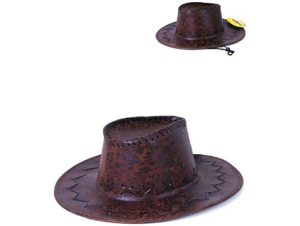 KARNEVAL Kovbojský klobouk hnědý *KARNEVALOVÝ DOPLNĚK*