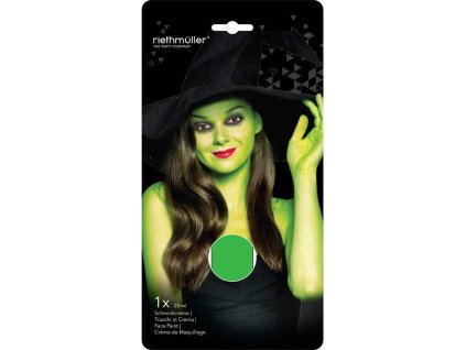 Barva obličejová v krému Zelená 28ml malování na obličej a tělo