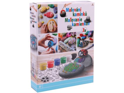 Malování na kamínky zvířátka s očima kreativní set se samolepkami