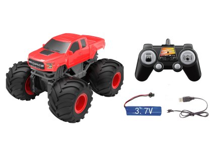 Ford F-150 Raptor Monster Truck plavací červený RC na dálkové ovládání 20 cm
