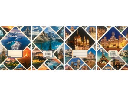 Sešit (544) A5 linkovaný, 40l, Příroda/památky