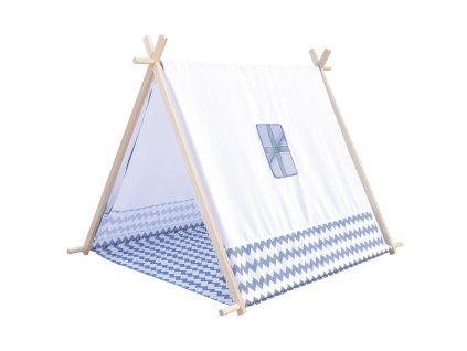 Stan domeček bílo šedý 150cm