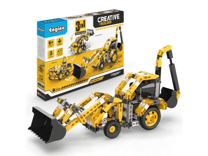 ENGINO Stavebnice CREATIVE BUILDER set Rypadlo - nakladač