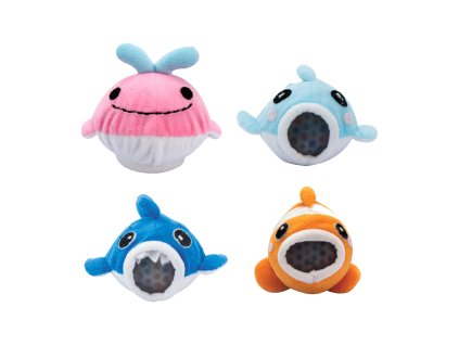 Zvířátko mořské měkké mačkací 10 cm