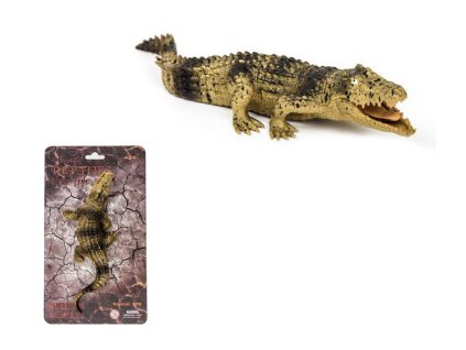Krokodýl gumový měkký 23 cm