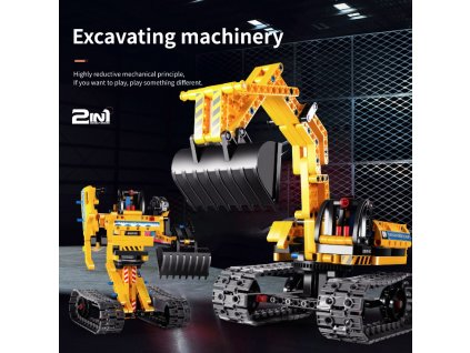 MECHANICAL MASTER - Stavebnice Pásový bagr 342 ks