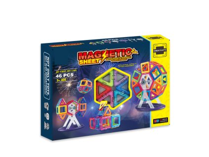 Magnetická stavebnice 46 ks