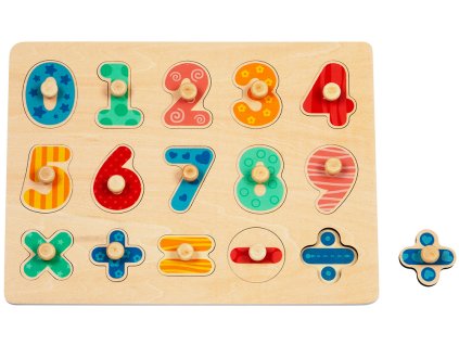 BABU - Dřevěná vkládačka První počítání