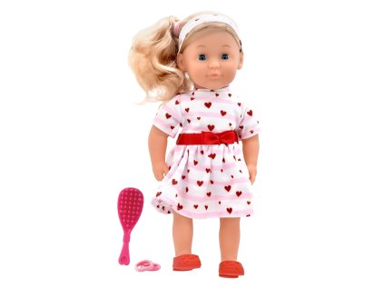 Dolls World Módní panenka Charlotte - 36 cm: Růžová srdíčková princezna