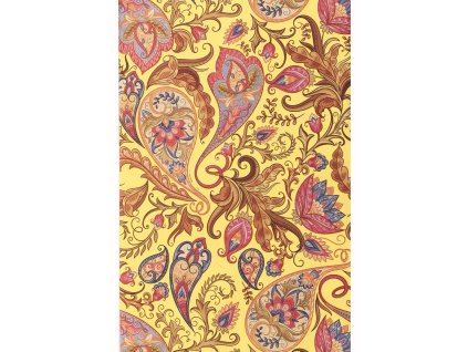 Sáček celofan 16x25 cm PAISLEY žlutý
