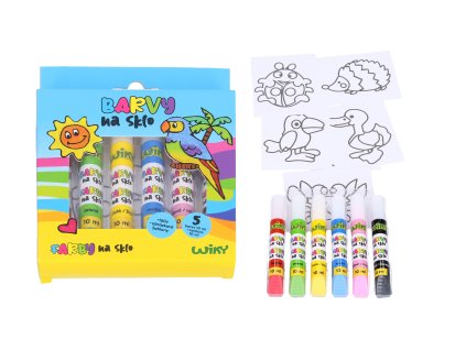 Barvy na sklo 5+1 10ml